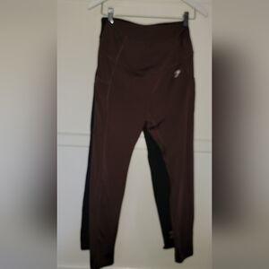 Gym Shark 1 Brown and 1 Black Athletic Leggings Size Large
